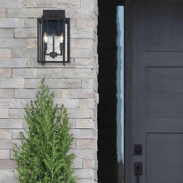 Tribeca Natural BlackTwo-Light Outdoor Wall Sconce, image 4